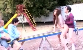 Alluring Japanese Lady Gets Drilled By A Young Guy Outside 