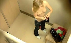 Voyeur Spying On Sexy Amateur Babes Trying On New Clothes