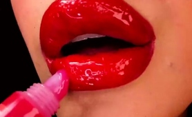 Exotic Milf Femdom Red Lipstick And Cleavage Tease On Webcam