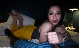 Black bull gets handjob and footjob from sensuous MILF