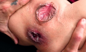 Anal gape treatment for slutty shameless brunette MILF